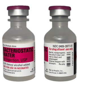 Bacteriostatic Water - Hospira Brand - 30ML Bottle